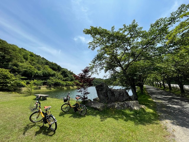 羽高湖レンタサイクルの写真